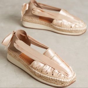 Naguisa Ribbon Ballet Espadrille Size 8